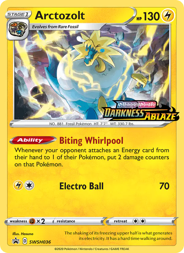 Carta Arctozolt SWSH036 de SWSH Black Star Promos