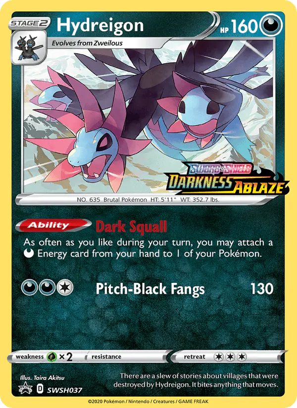 Carta Hydreigon SWSH037 de SWSH Black Star Promos