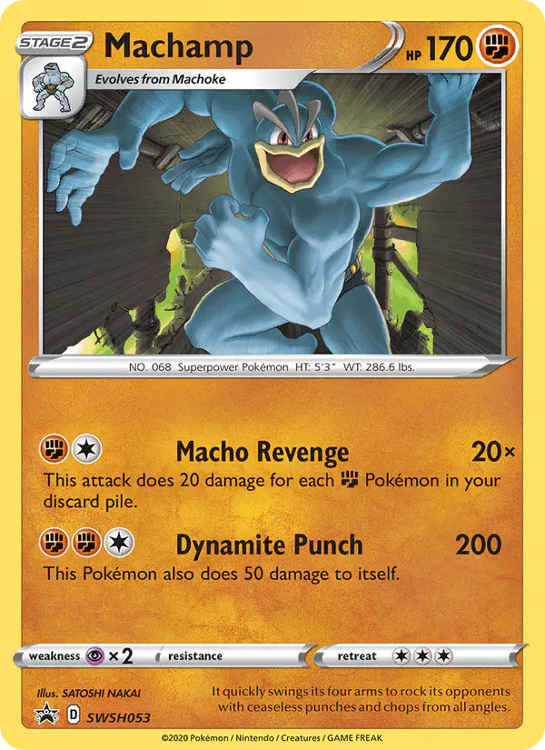 Carta Machamp SWSH053 de SWSH Black Star Promos