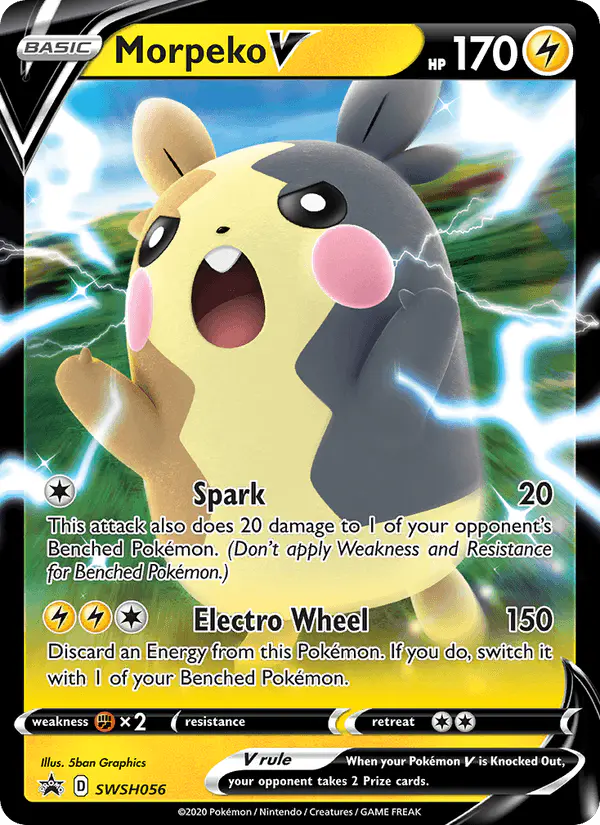 Carta Morpeko V SWSH056 de SWSH Black Star Promos