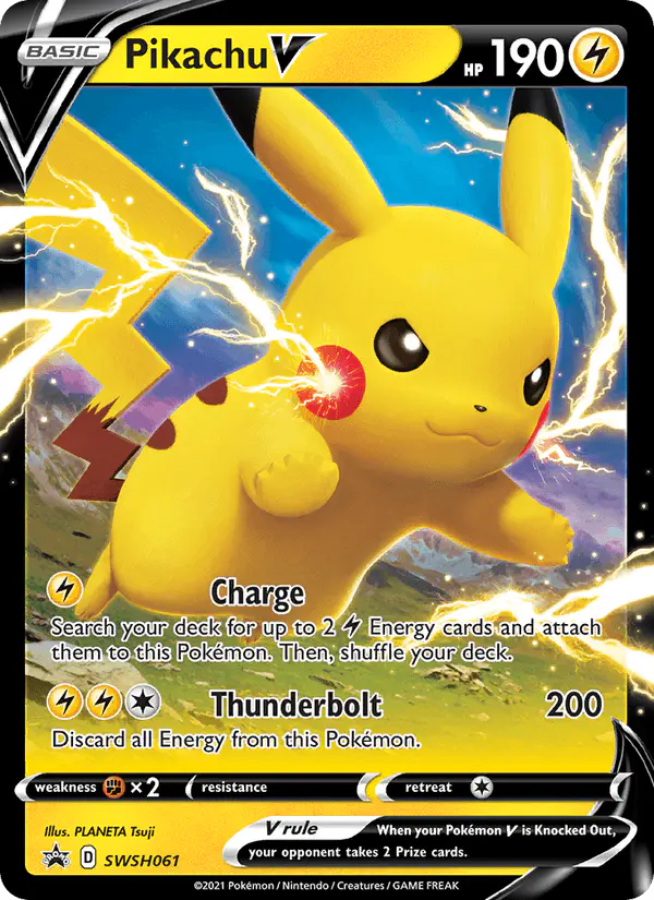Carta Pikachu V SWSH061 de SWSH Black Star Promos