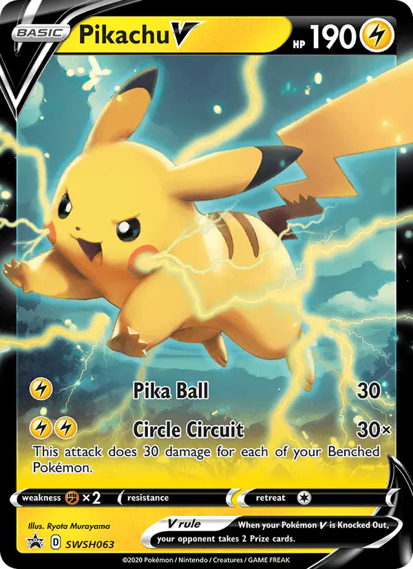Carta Pikachu V SWSH063 de SWSH Black Star Promos