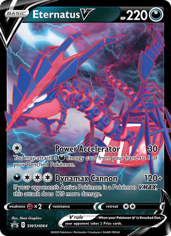 Carta Eternatus V SWSH064 de SWSH Black Star Promos