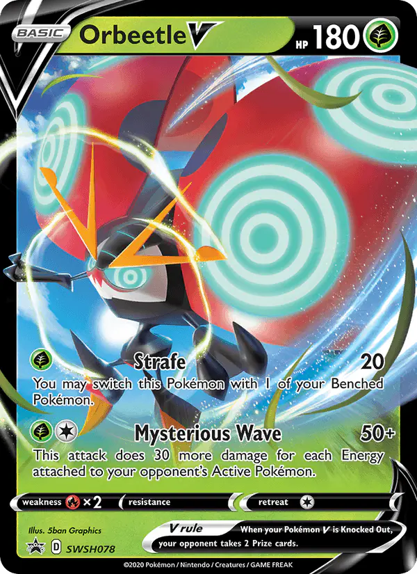 Carta Orbeetle V SWSH078 de SWSH Black Star Promos