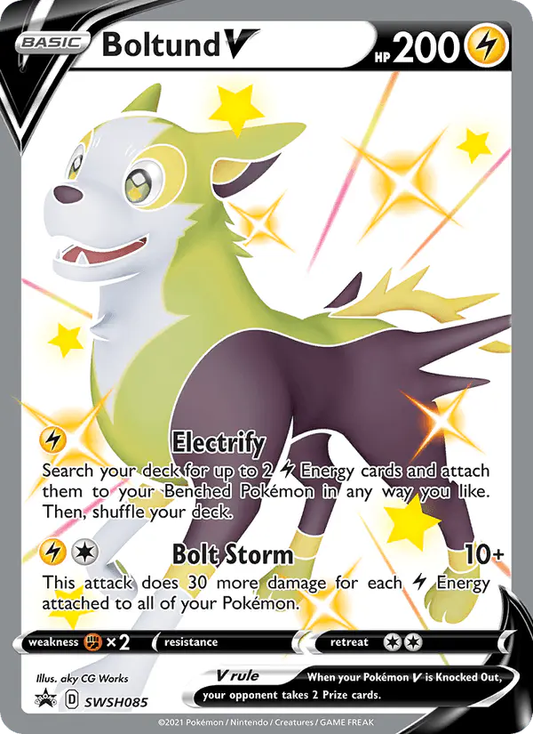Carta Boltund V SWSH085 de SWSH Black Star Promos
