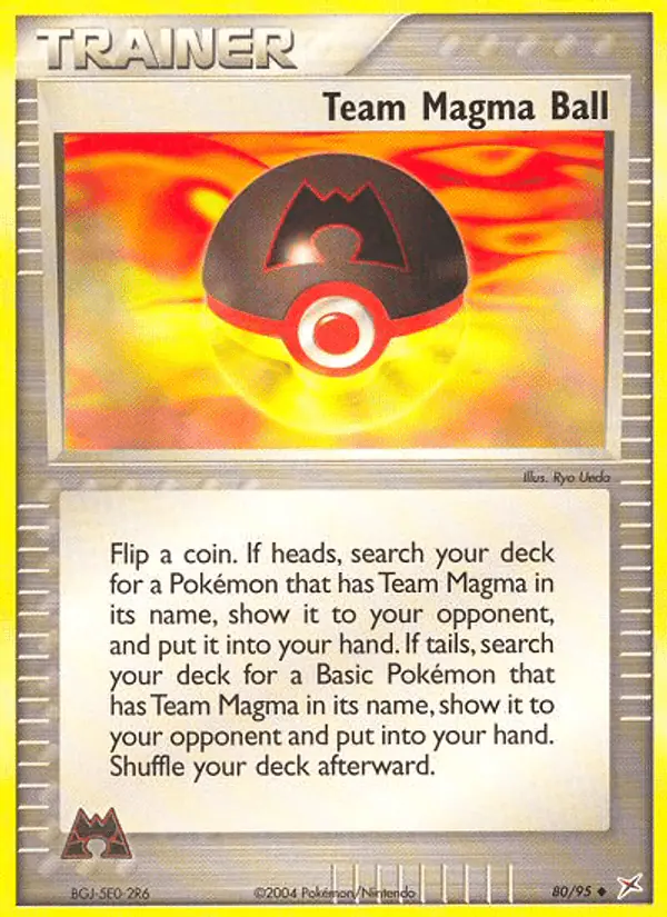 Carta Team Magma Ball 80/95 de Team Magma vs Team Aqua