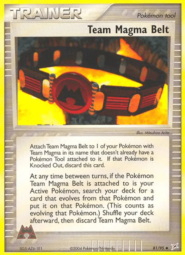 Carta Team Magma Belt 81/95 de Team Magma vs Team Aqua