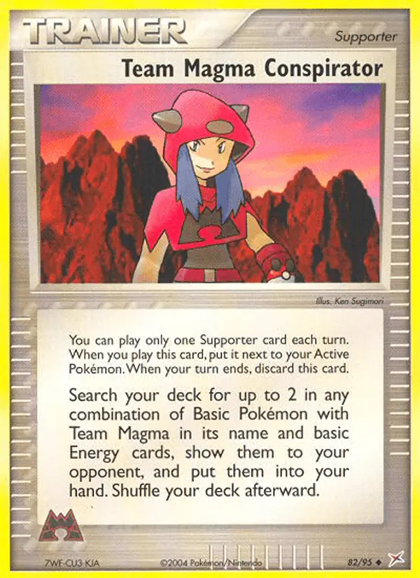 Carta Team Magma Conspirator 82/95 de Team Magma vs Team Aqua
