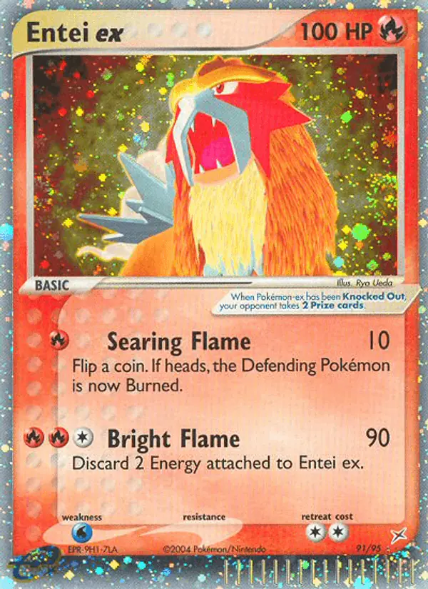 Carta Entei ex 91/95 de Team Magma vs Team Aqua