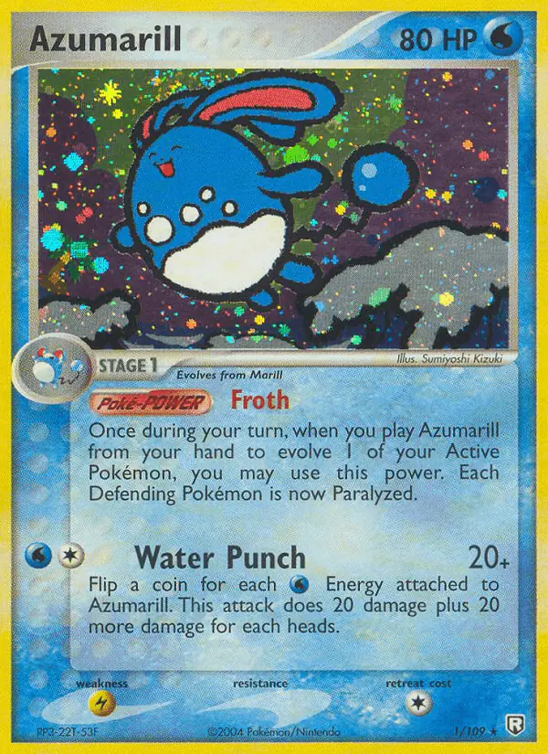 Carta Azumarill 1/109 de Team Rocket Returns