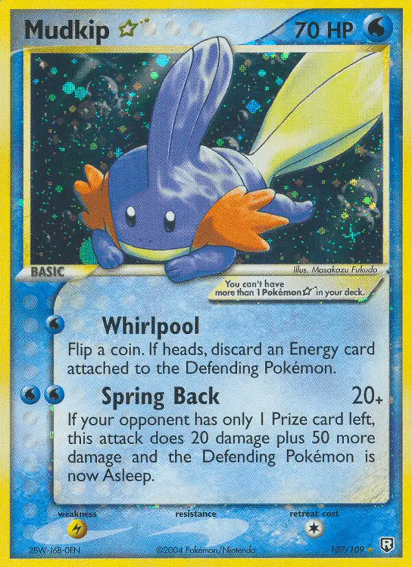 Carta Mudkip ☆ 107/109 de Team Rocket Returns