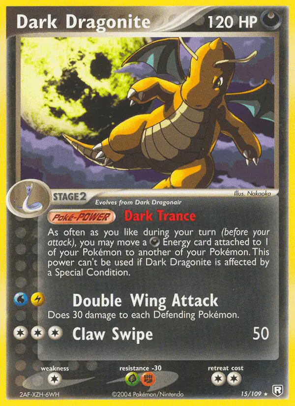 Carta Dark Dragonite 15/109 de Team Rocket Returns