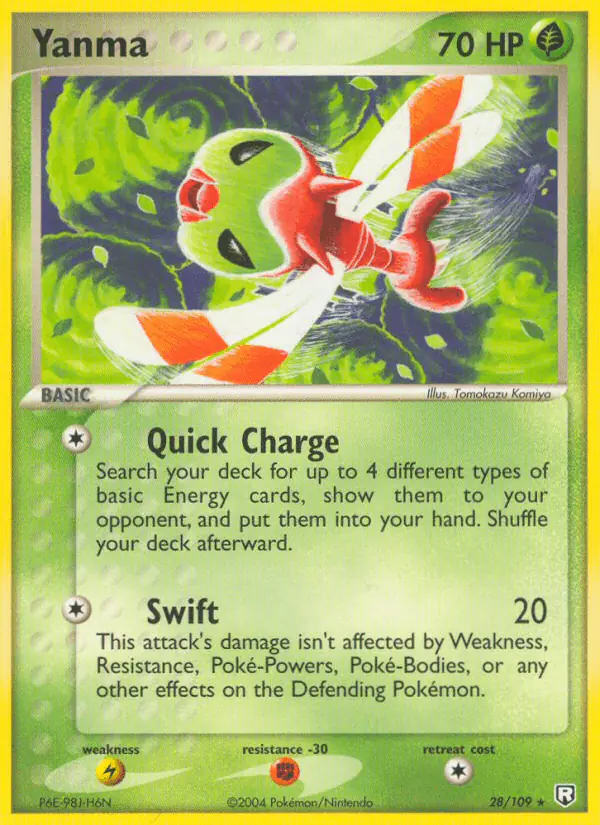 Carta Yanma 28/109 de Team Rocket Returns