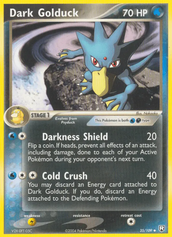 Carta Dark Golduck 35/109 de Team Rocket Returns