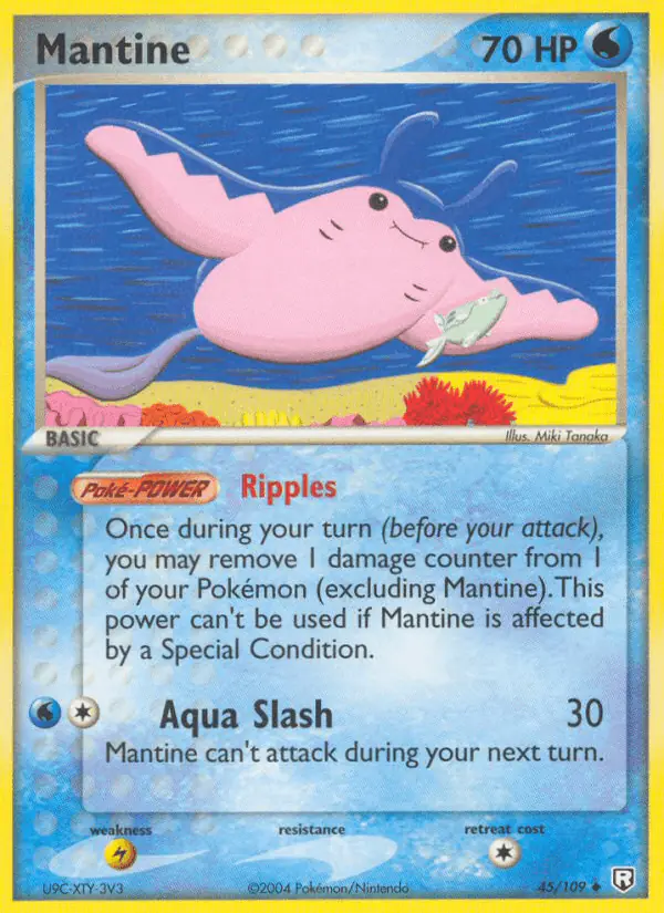 Carta Mantine 45/109 de Team Rocket Returns