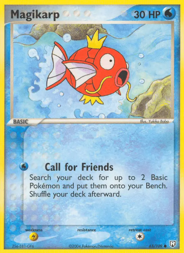 Carta Magikarp 65/109 de Team Rocket Returns