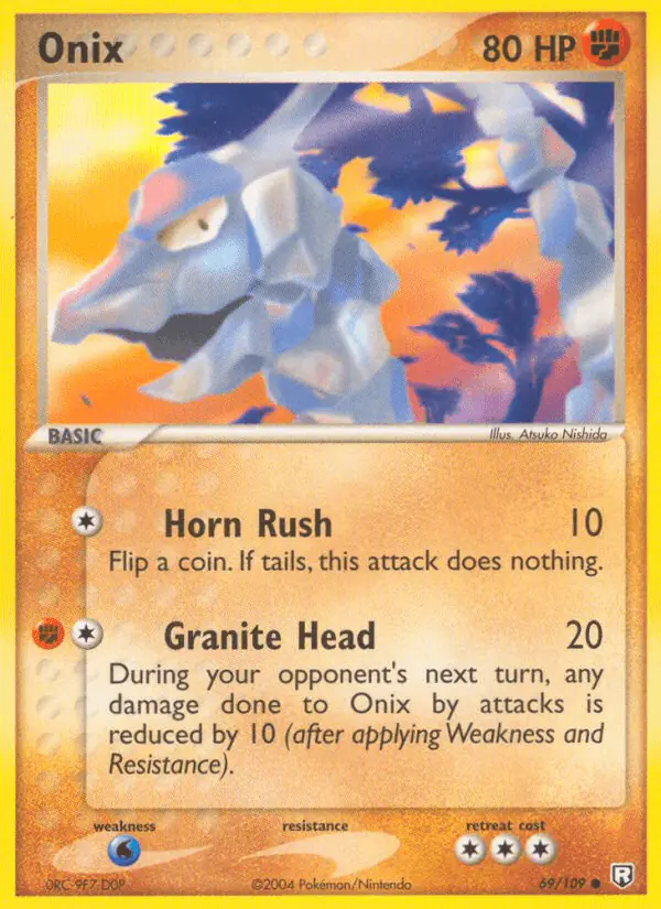 Carta Onix 69/109 de Team Rocket Returns