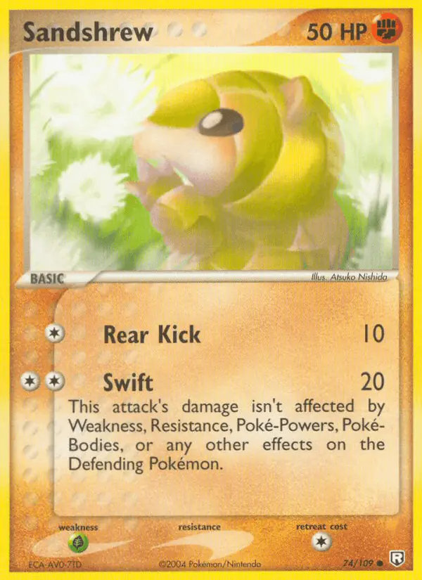 Carta Sandshrew 74/109 de Team Rocket Returns
