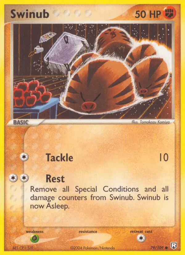 Carta Swinub 79/109 de Team Rocket Returns