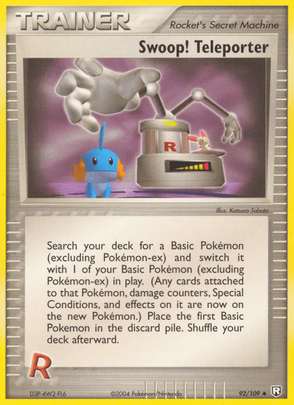 Carta Swoop! Teleporter 92/109 de Team Rocket Returns