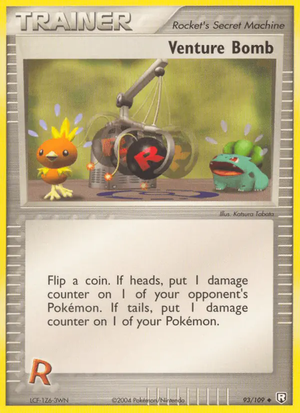 Carta Venture Bomb 93/109 de Team Rocket Returns