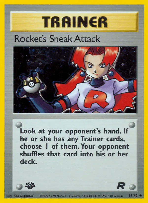 Carta Rocket's Sneak Attack 16/82 de Team Rocket