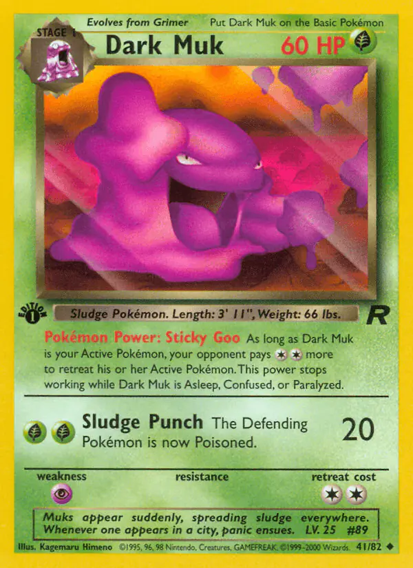 Carta Dark Muk 41/82 de Team Rocket