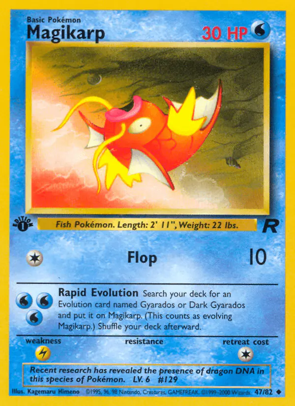 Carta Magikarp 47/82 de Team Rocket