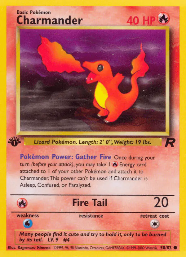Carta Charmander 50/82 de Team Rocket