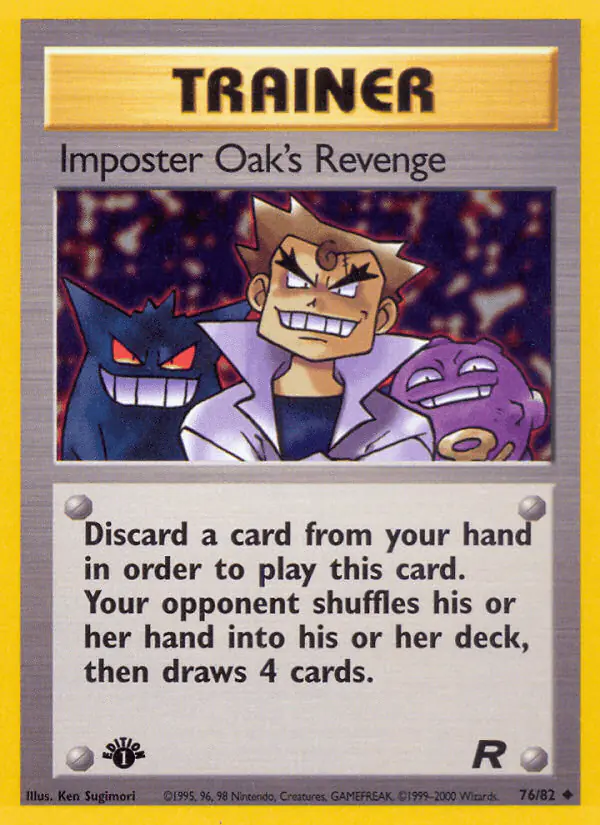 Carta Imposter Oak's Revenge 76/82 de Team Rocket