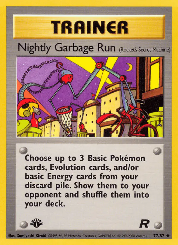 Carta Nightly Garbage Run 77/82 de Team Rocket