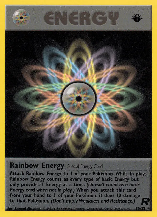 Carta Rainbow Energy 80/82 de Team Rocket