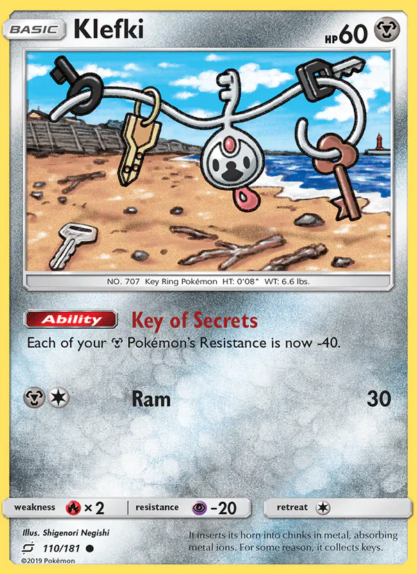 Carta Klefki 110/181 de Team Up
