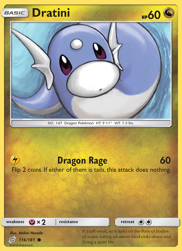 Carta Dratini 116/181 de Team Up