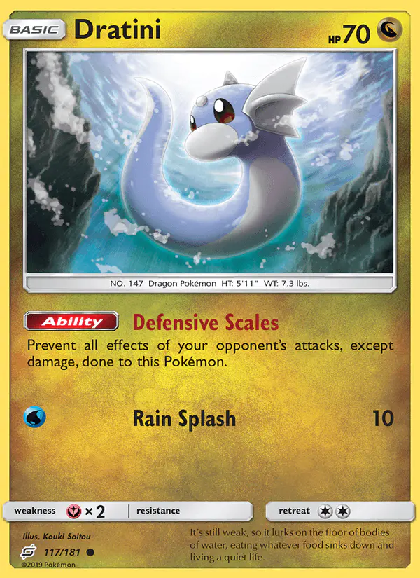 Carta Dratini 117/181 de Team Up