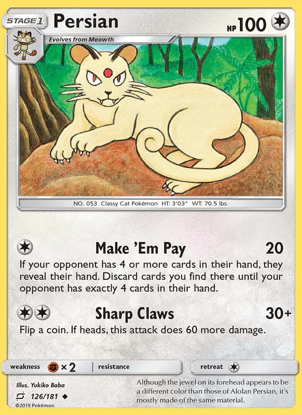 Carta Persian 126/181 de Team Up