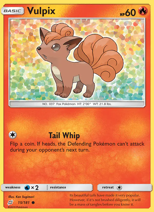 Carta Vulpix 15/181 de Team Up