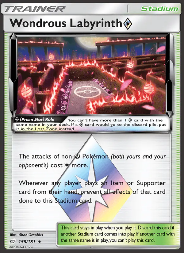 Carta Wondrous Labyrinth ◇ 158/181 de Team Up