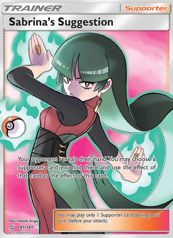 Carta Sabrina’s Suggestion 181/181 de Team Up