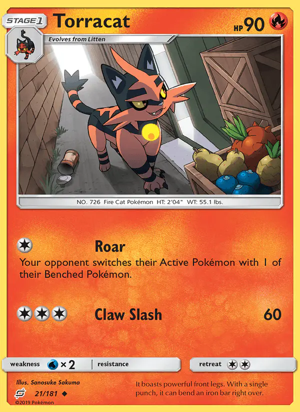 Carta Torracat 21/181 de Team Up