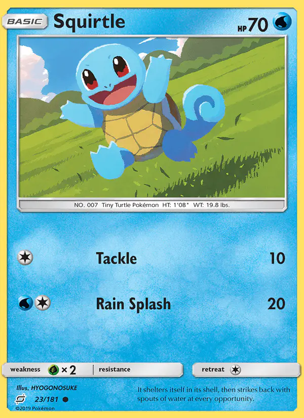 Carta Squirtle 23/181 de Team Up