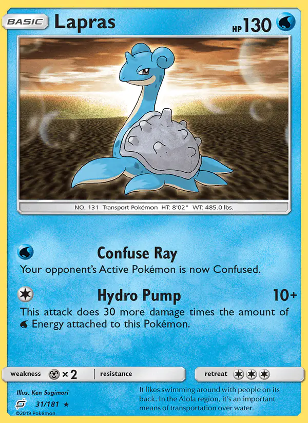 Carta Lapras 31/181 de Team Up