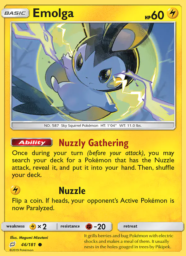 Carta Emolga 46/181 de Team Up