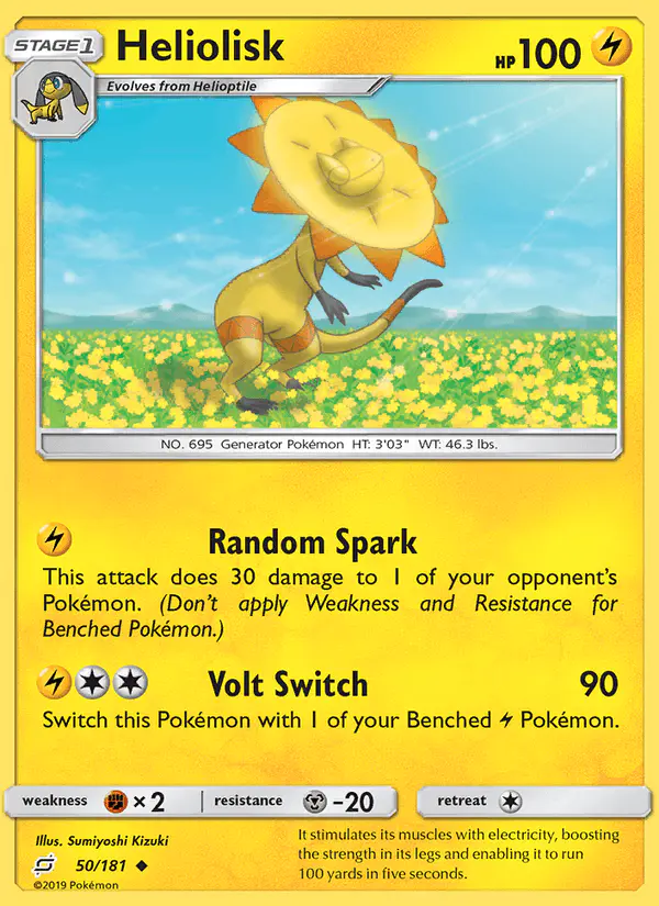 Carta Heliolisk 50/181 de Team Up