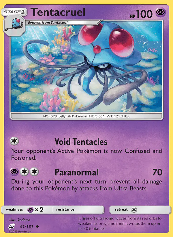 Carta Tentacruel 61/181 de Team Up