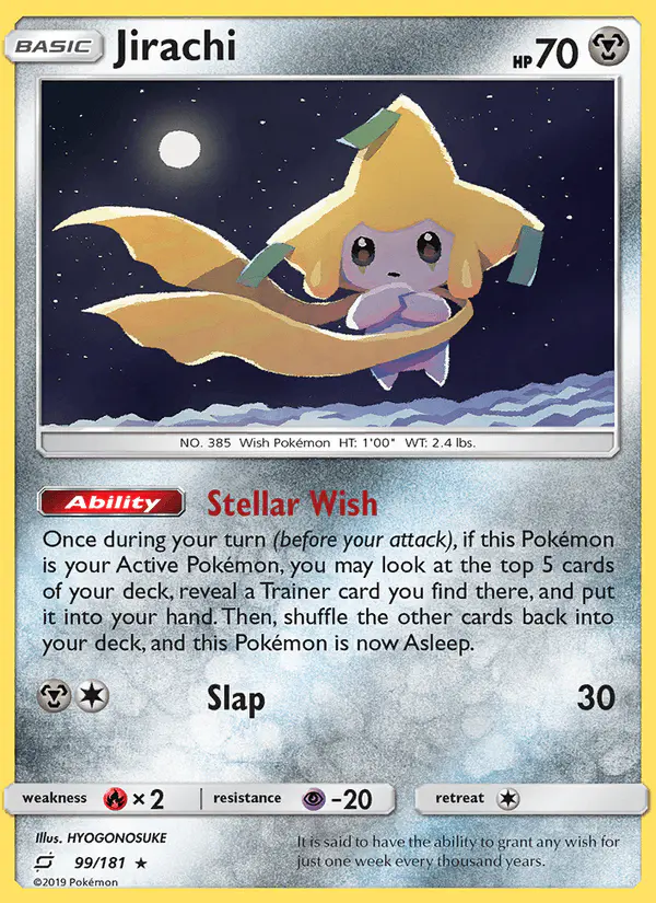 Carta Jirachi 99/181 de Team Up