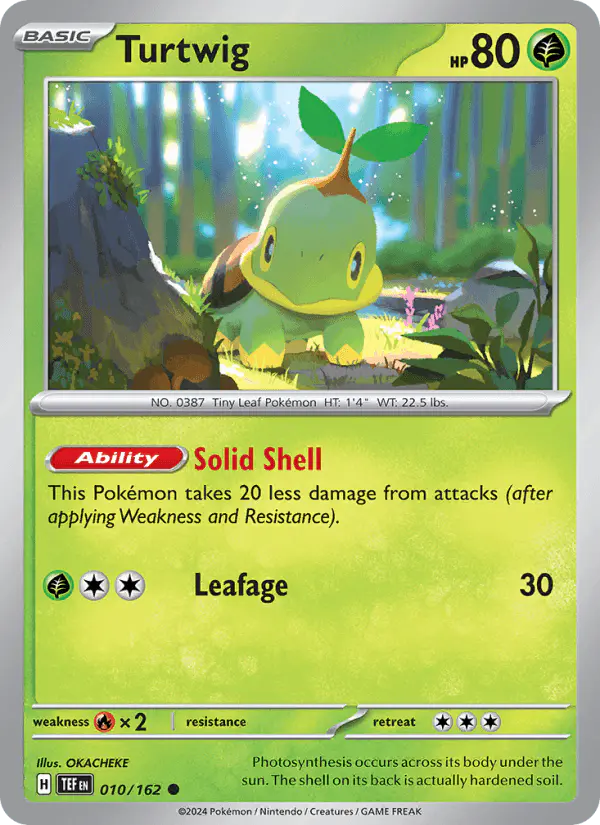 Carta Turtwig 010/162 de Temporal Forces