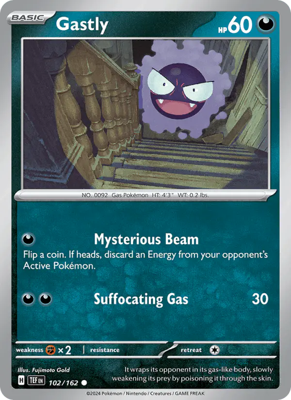 Carta Gastly 102/162 de Temporal Forces