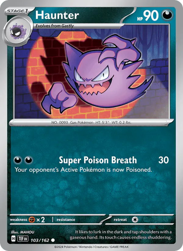 Carta Haunter 103/162 de Temporal Forces