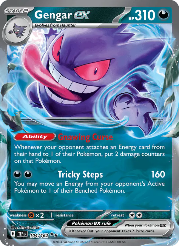 Carta Gengar ex 104/162 de Temporal Forces